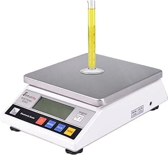 SurmountWay Lab Scale 5000g x 0.1g - High Precision Digital Laboratory Scale - Accuracy Scientific Scales for Kitchen Food Jewelry Gold Analytical Weighing(5000g,0.1g)