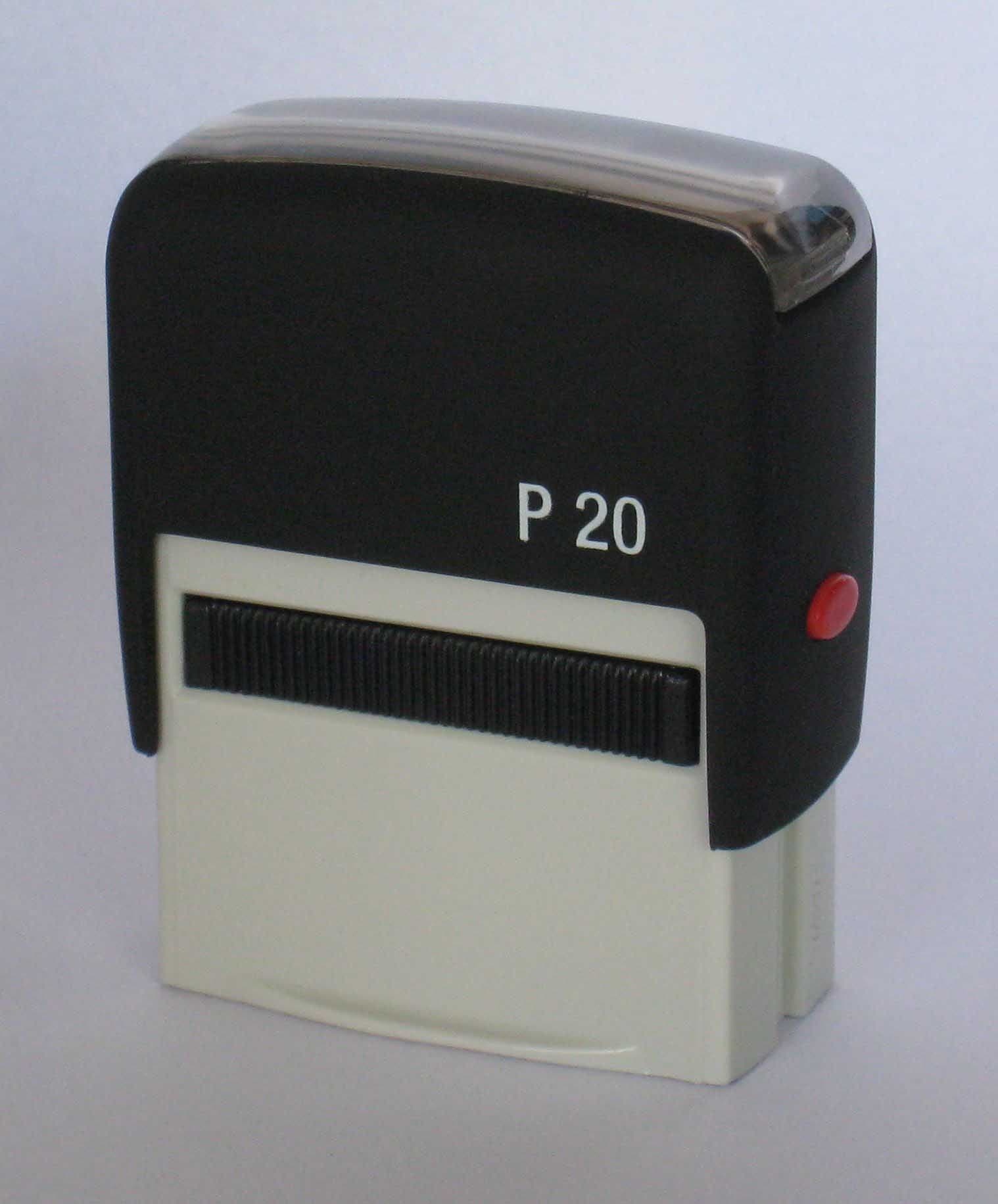 Personalised Custom Made Self Inking Rubber Stamp (up to 4 lines of Text) 38 x 14mm