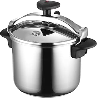 MAGEFESAStar Pressure Cooker, 8.4-Quart, 18/10 Stainless Steel, Works on All Stovetops (Induction Compatible), Safety Lock & 8 PSI Cooking