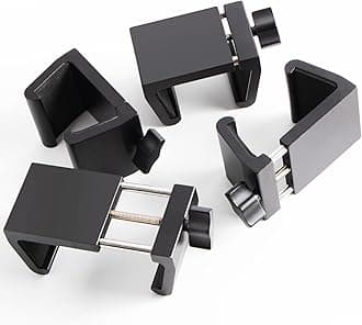 Universal Heavy-Duty Outdoor Furniture Clips for Wicker Patio Furniture, Anti-Separation Locking System for Sectional Couch,Secures up to 2.5" Square & Round Tubes(4pcs)