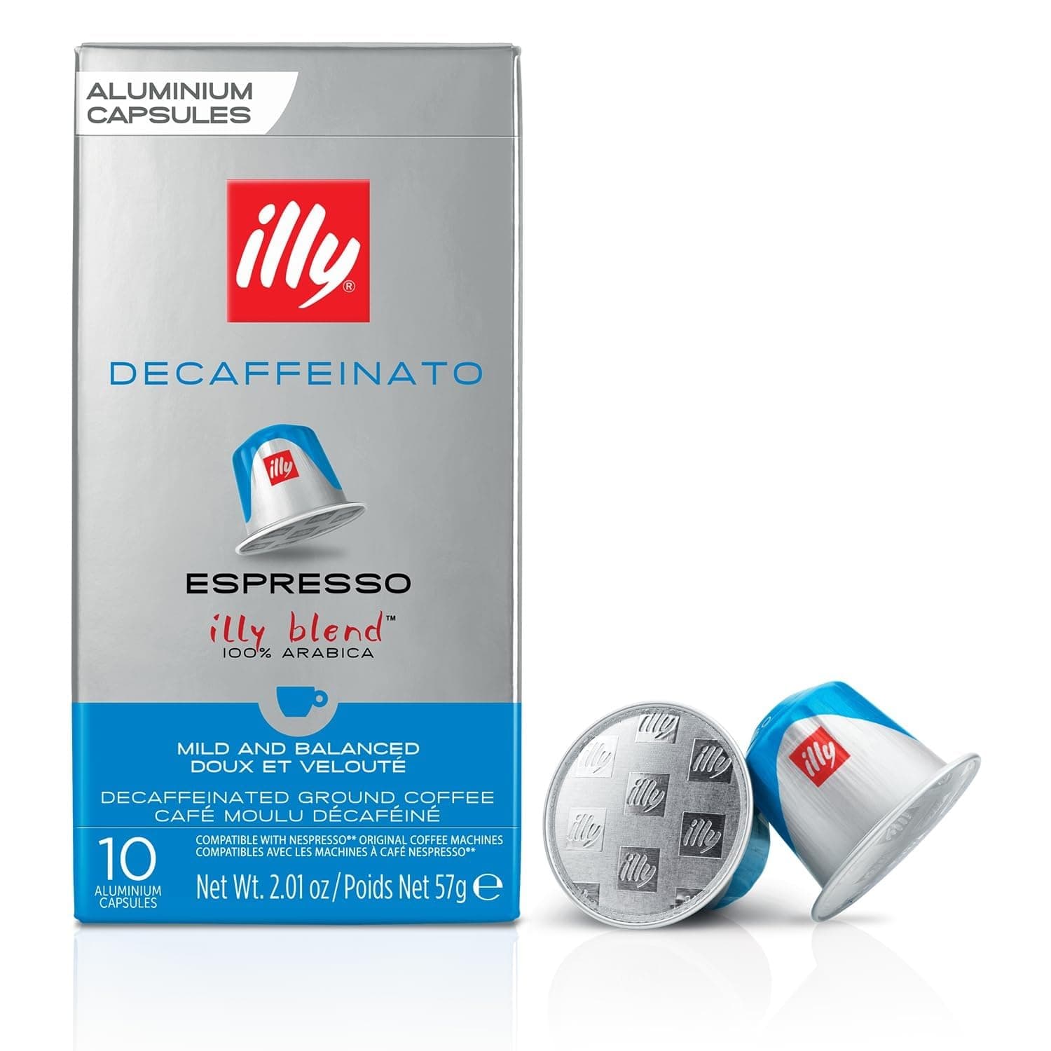 illy Nespresso Compatible Capsules - DECAFFEINATO roast coffee