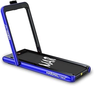 Marshal Fitness Walking Pad Treadmill 2in1 Walking Running Machine Under Desk Treadmill Electric Folding Treadmill with Remote Control and Bluetooth Speaker MF-129