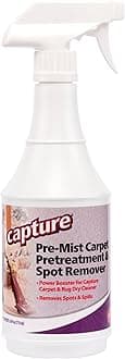 Capture Pre-Mist Soil Release for Carpet Dry Cleaner - Carpet Cleaning Pre Spray - Loosen Juice, Coffee & Wine Spill and Tough Rug Stains Eliminator - Multi-Purpose Cleaning Essentials (24oz)