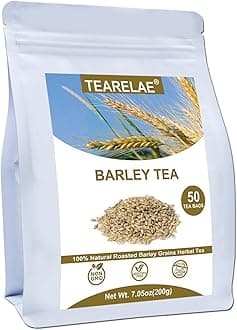 TEARELAE - Barley Bags - 4g x 50 Count - 100% Pure Natural Roated Barley Grains Herbal Tea - Mugicha - Non-GMO - Caffeine-free - Gently Sweet & Mellow