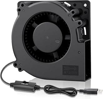 Wathai 120mm x 32mm USB Centrifugal Blower Fan 5V DC Brushless Motor with Speed Control for Receiver DVR Xbox Modem AV Cabinet Efficient Cooling