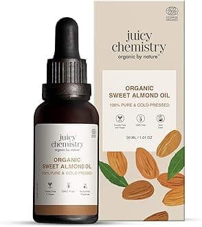 Juicy Chemistry - Certified Organic 100% Natural Carrier Oil w/Cold Pressed Sweet Almond for Radiant Skin (30ml)