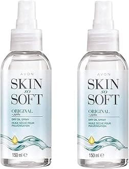 Avon Skin So Soft Original Dry Oil Body Spray x2 (KEEP FLEAS AWAY), 150 ml