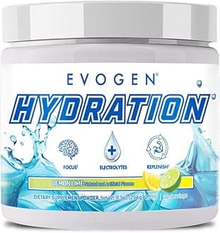 Evogen Hydration - Full Spectrum Electrolytes Powder | Sugar-Free Electrolyte Powder Supplement for Hydration, Energy, and Recovery | Coconut Water, B Vitamins, Potassium | Lemon Lime | 30 Servings