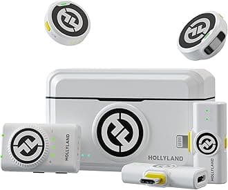 Hollyland "DGP Mobile 2024 Gold Award", "Shinyusha Home Electronics Criticism A Rating" Lark M2 Combo - Wireless Microphone - Pin Microphone - Lightweight 9g - 48Khz/24Bit - Lighting Series/USB Type-C