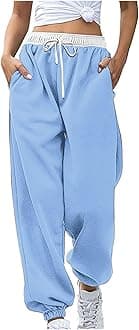 Womens Casual Athletic Cotton Long Sweatpants,Teen Girl Solid Color Cute Hiking Long Pants,Fall Trendy Clothes