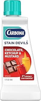 Carbona Stain Devils® #2 | Ketchup, Mustard & Chocolate | Professional Strength Laundry Stain Remover | Multi-Fabric Cleaner | Safe On Skin & Washable Fabrics | 1.7 Fl Oz, 1 Pack
