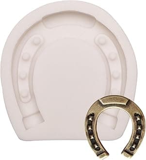 Horseshoe Hoof Fondant Silicone Molds Western Cowboy Baking Molds for Candy Gum Paste Sugar Craft Polymer Clay Cake Decorating