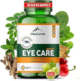 Plant-Based Drishti Eye Care Supplement, 60 Tablets, Supports Eye Health & Vision, Herbal Blend with Lutein, 1 count, 60 capsules