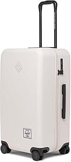 Herschel Hardshell Luggage with 360 Spinning Wheels, Retractable Telescopic Handle, Moonbeam, Moonbeam, 15.75 x 11.75 x 27.25 inches, Hardshell Luggage With 360 Spinning Wheels, Retractable Telescopic