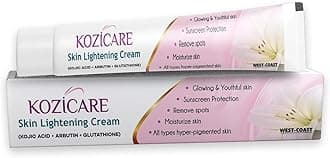 Kozicare Skin Lightening Cream with Kojic Acid, Arbutin, Glutathione | All Types Hyper Pigmented Skin, Remove Spots- 15g