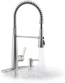 Semiprofessional Kitchen Faucet with Soap Dispenser