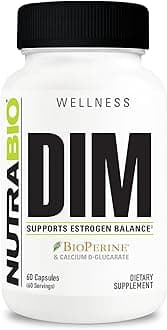 DIM Supplement, Supports Estrogen Balance, 100mg - 60 Vegetable Capsules