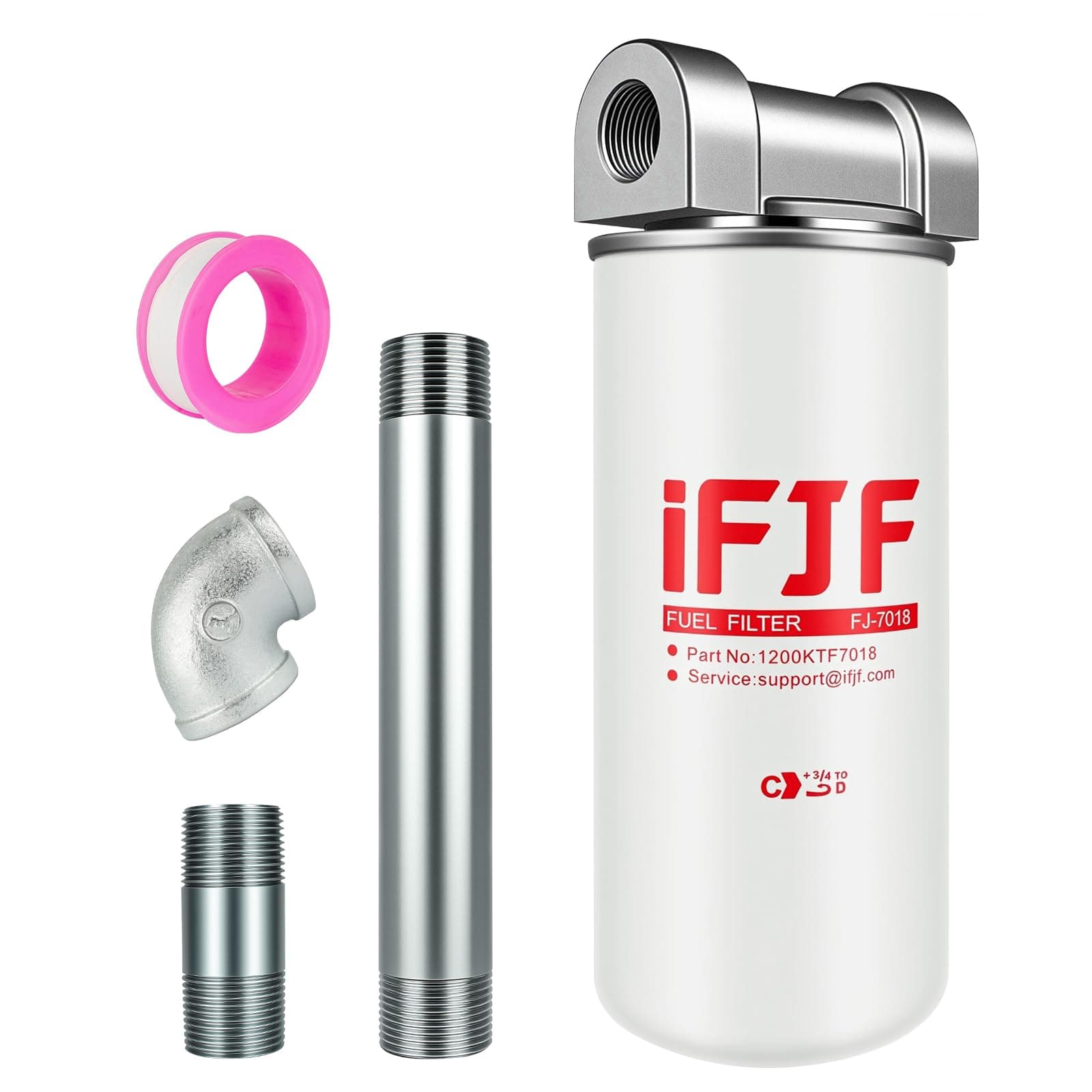 iFJF 1200KTF7018 Fuel Filter Spin-on Particulate Replacement for Transfer Pum...