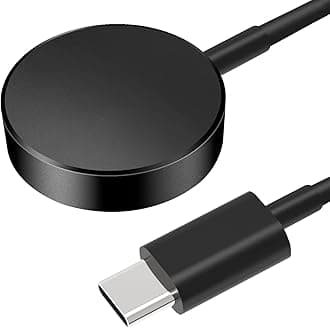 Upgrade Galaxy Watch Charger Compatible with Samsung Galaxy Watch 5/5 Pro/4/4 Classic/3/Active 2/Active, Charging Dock with Aluminum Alloy Case, USB C Wireless Charger Cable-3.3FT/1M