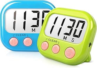Classroom Timers for Teachers Kids Large Magnetic Digital Timer Teacher Supplies 2 Pack-Blue Green