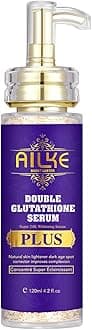 Double Glutathione PLUS Super Whitening Serum, Moisturizing, Remove Dark Spots, Brightening, Lightening Skin, For Face & Body, 4.2 fl oz (1 Bottle)