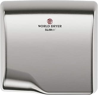 World Dryer L-973 Universal Voltage Surface-Mounted ADA Compliant Hand Dryer, Stainless Steel Brushed Chrome