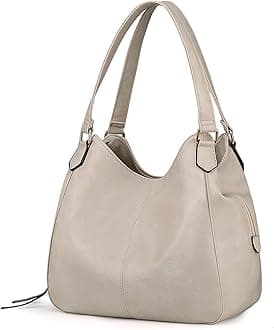 Women's Multi-pocket Shoulder Bag Fashion Vegan Leather Handbag Tote Purse