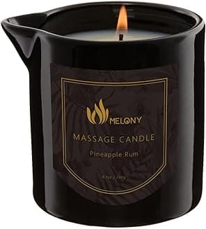 MELONY Massage Candle | Gentle Softening for Nourished, Hydrated, Balanced Skin | 230 g / 8.1 oz (Pineapple Rum)