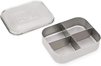 Four Compartment Stainless Steel Bento Box