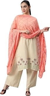 RANI SAAHIBAWomen's Chiffon Embroidered Dupatta