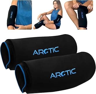 Arctic Neck Relief Two Pack - Cold Therapy Compression Ice Sleeve, Knee, Elbow, Quad & Ankle No Condensation Ice Sleeve.
