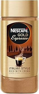 Nescafe Gold Espresso Italian Style Ground Rich with Crema, 100 g, Bottle