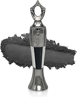 Sheda Powder Eyeliner, Sheda Eyeliner, Sheda Liner, Handmade 100% Natural Eyeliner in Powder Form, Long-Lasting Liner Arabic, Intense Color, Smudge-Proof(BLACK)