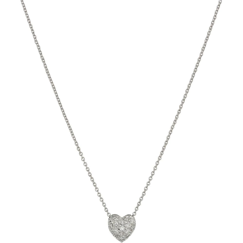 Tiny Treasures Puffed Heart Pendant with Diamonds