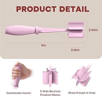2 Pcs Meat Chopper, Hamburger Grinder, Premium Heat Resistant Smasher for Ground Beef, Burger Grinder Nylon Potato Mix Tool-Pink