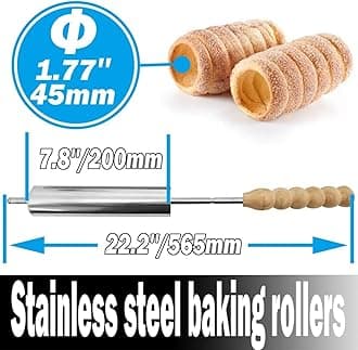 LPLYAA Chimney Cake Oven Electric Commercial Hungarian Cake Pop Roller Machine Ice Cream Cone Grill Maker for Restaurant Home Kitchen,6000W, 20240325