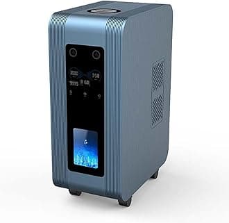 Hydrogen Inhaler, 99.99% High Purity Portable H2 Inhaler Machine, Three exits Inhaler, Bottom equipped with pulleys, for Relieve stress & Relaxation