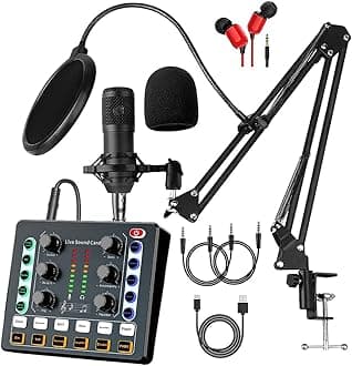 sktome Podcast Equipment Bundle-M8 Black-New