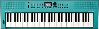 GO:KEYS 3 Music Creation Keyboard | 61-Note Keyboard | Built-In Stereo Speakers | Bluetooth Audio/MIDI Support for Music Streaming - Turquoise