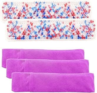 Perineal Cooling Pad, Postpartum Cold Packs Gel Bead Ice Pack Cold Therapy for Women After Pregnancy and Delivery, 2 Ice Pack and 3 Cover (Multicolor)