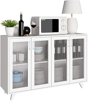 Panana Kitchen Buffet Server Table Accent Sideboard Cupboard Server Buffet Co...