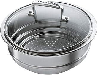 – 3-Ply Stainless Steel Multi Steamer Insert with Glass Lid, for use with 3Ply Stainless Steel Pans, 16 cm to 20 cm, 96201900001000