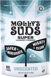 Unscented Super Powder Detergent | Extra Strength Laundry Soap, Stain Fighting | Sensitive Skin | Simple, Effective Ingredients | 60 Loads