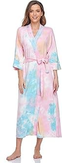 Women's Soft Robes Long Bath Robes Full Length Kimonos Sleepwear Dressing Gown,Solid Color