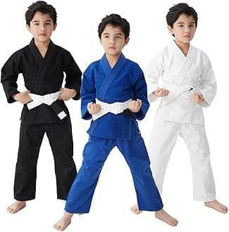 Kids Brazilian Jiu Jitsu Gi Youth IBJJF Children’s BJJ Uniform Durable Pant & Jacket Belt Not Included