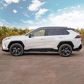 FE7-RAV4-19 Painted Body Side Molding Compatible with Toyota RAV4 - RED Pearl (3T3)