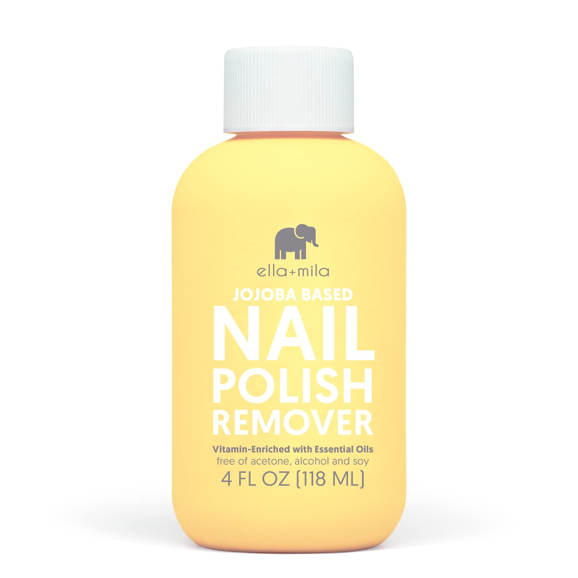 ella+mila Jojoba Nail Polish Remover Non-Acetone Nail Polish Remover - Non-To...