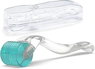 Derma Roller, 192 Titanium Microneedles for Face, Body and Scalp - Microneedling Roller for Men and Women - Skin care tools