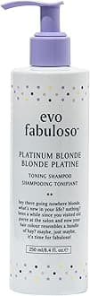 Fabuloso Platinum Blonde Toning Shampoo - Nourishing Hair Treatment for Dry Hair & Instant Colour Boost