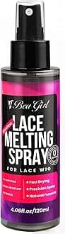 Lace Melting Spray for Wigs-GlueLess Hair Adhesive for Wigs-Long Lasting Formula with Protecting Edges, Gives Undetectable and Natural Look 4.06 fl oz